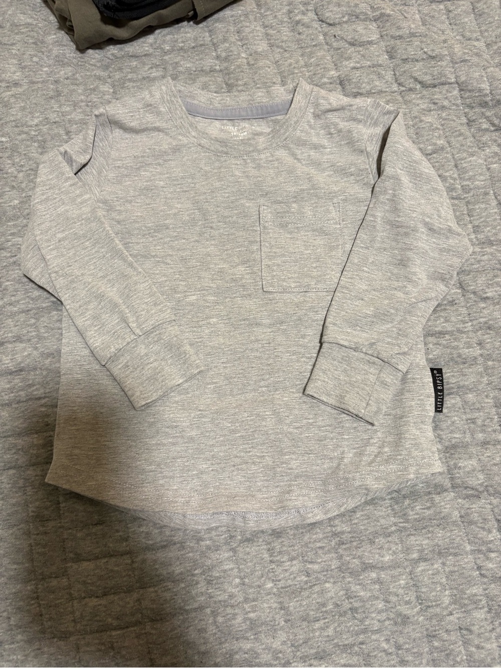 Little Bipsy boys gray long sleeve